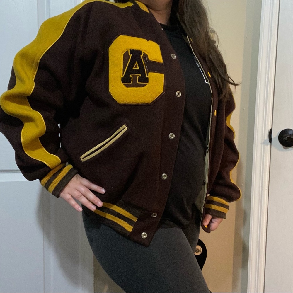 Vintage Letterman Jacket Central 56 California - Picture 2 of 15